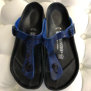 Birkenstock EXQUISITE Gizeh leather sandals Sz 40